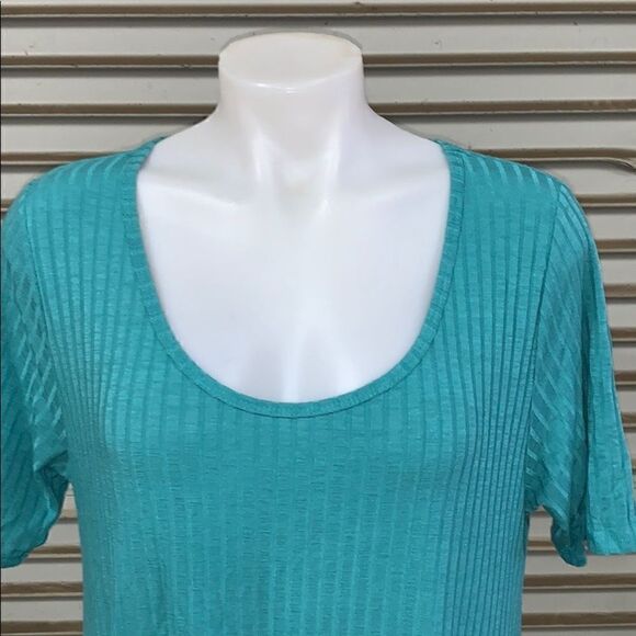 🛍️LuLaRoe size medium teal long top - Picture 4 of 7